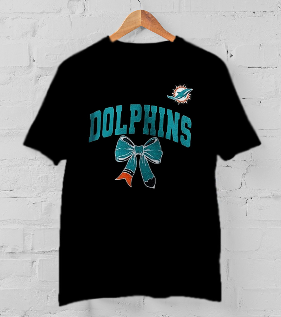 Miami Dolphins Dolphins Ribbon T-Shirt