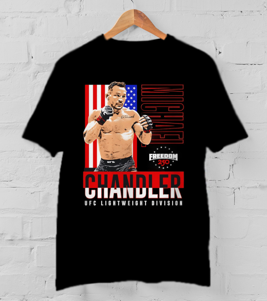 Michael Chandler UFC 250 Blessed American Flag T-Shirt