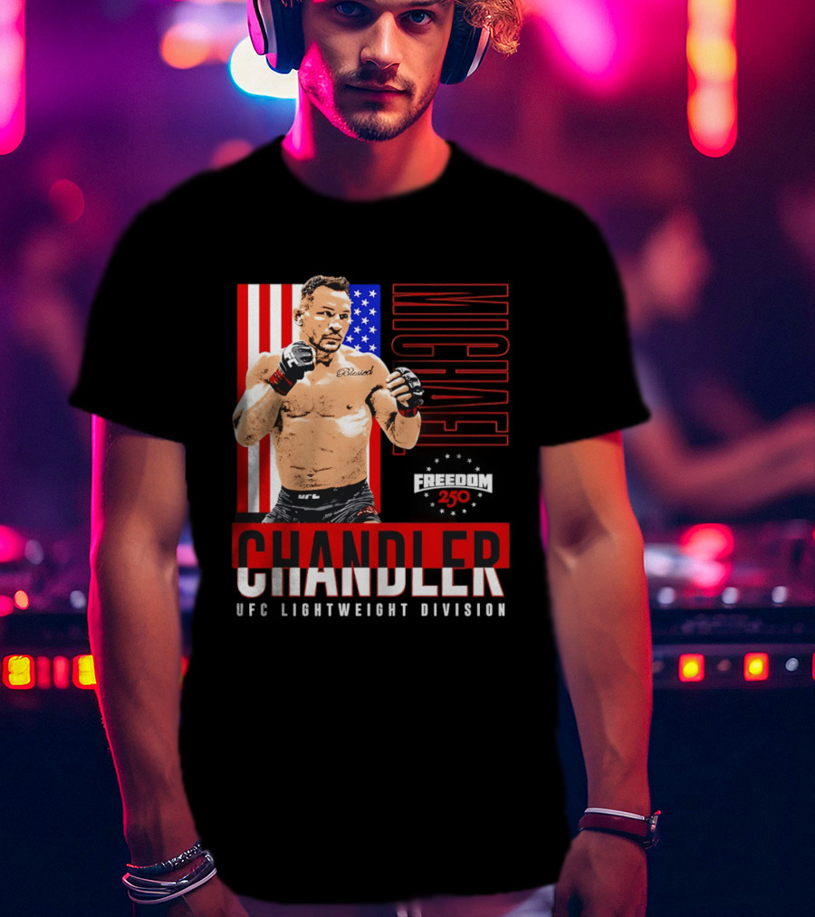 Michael Chandler UFC 250 Blessed American Flag T-Shirt