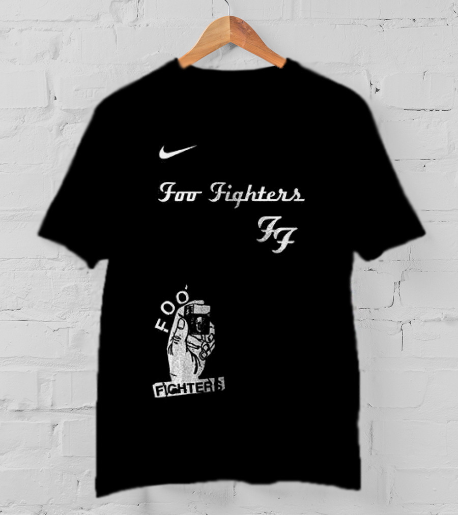 Foo Fighters Nike Do You Love Rock N Roll Skull Tattoo T-Shirt