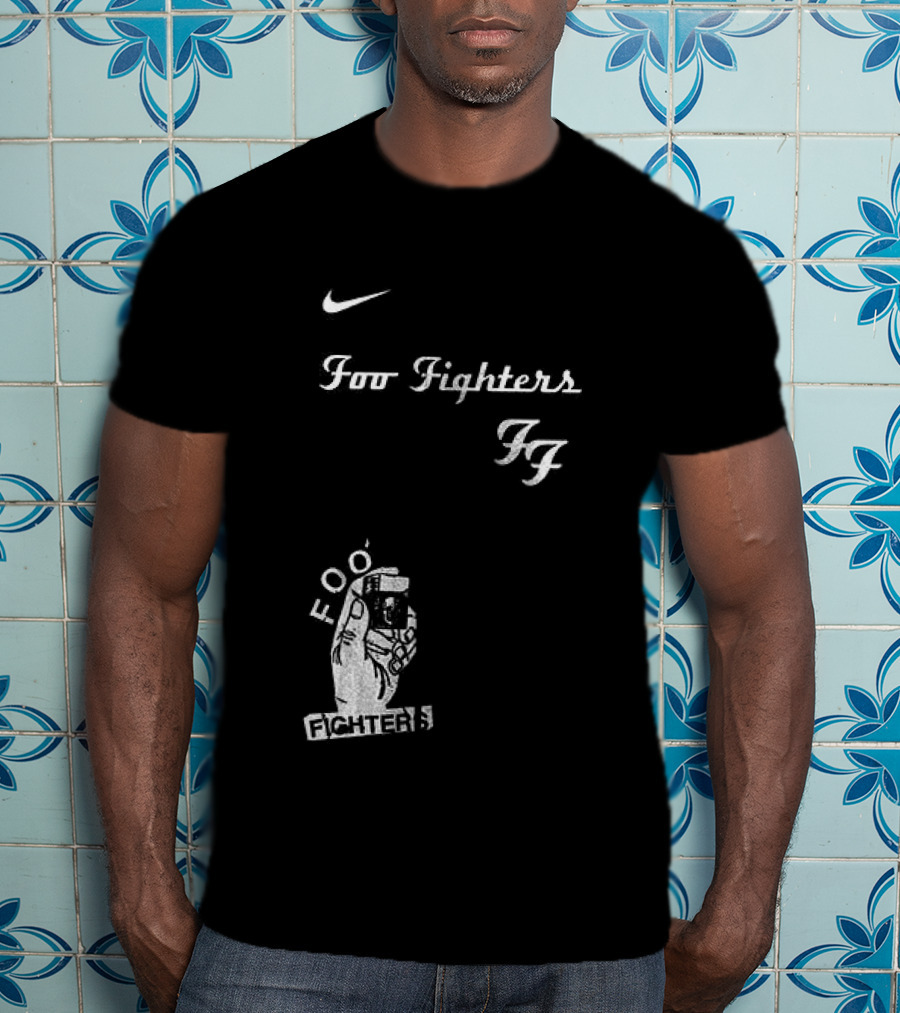 Foo Fighters Nike Do You Love Rock N Roll Skull Tattoo T-Shirt
