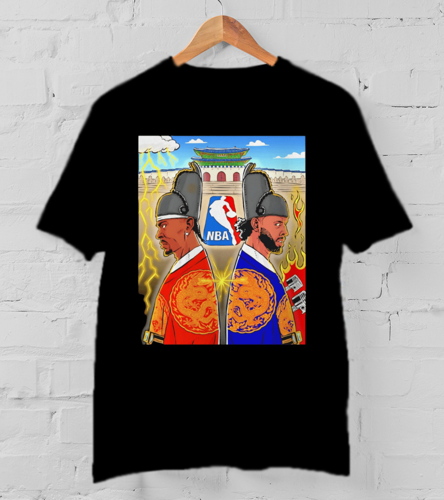Shai Gilgeous Alexander Cade Cunningham 2026 NBA Korea Dragons Gyeongbokgung Palace T-Shirt