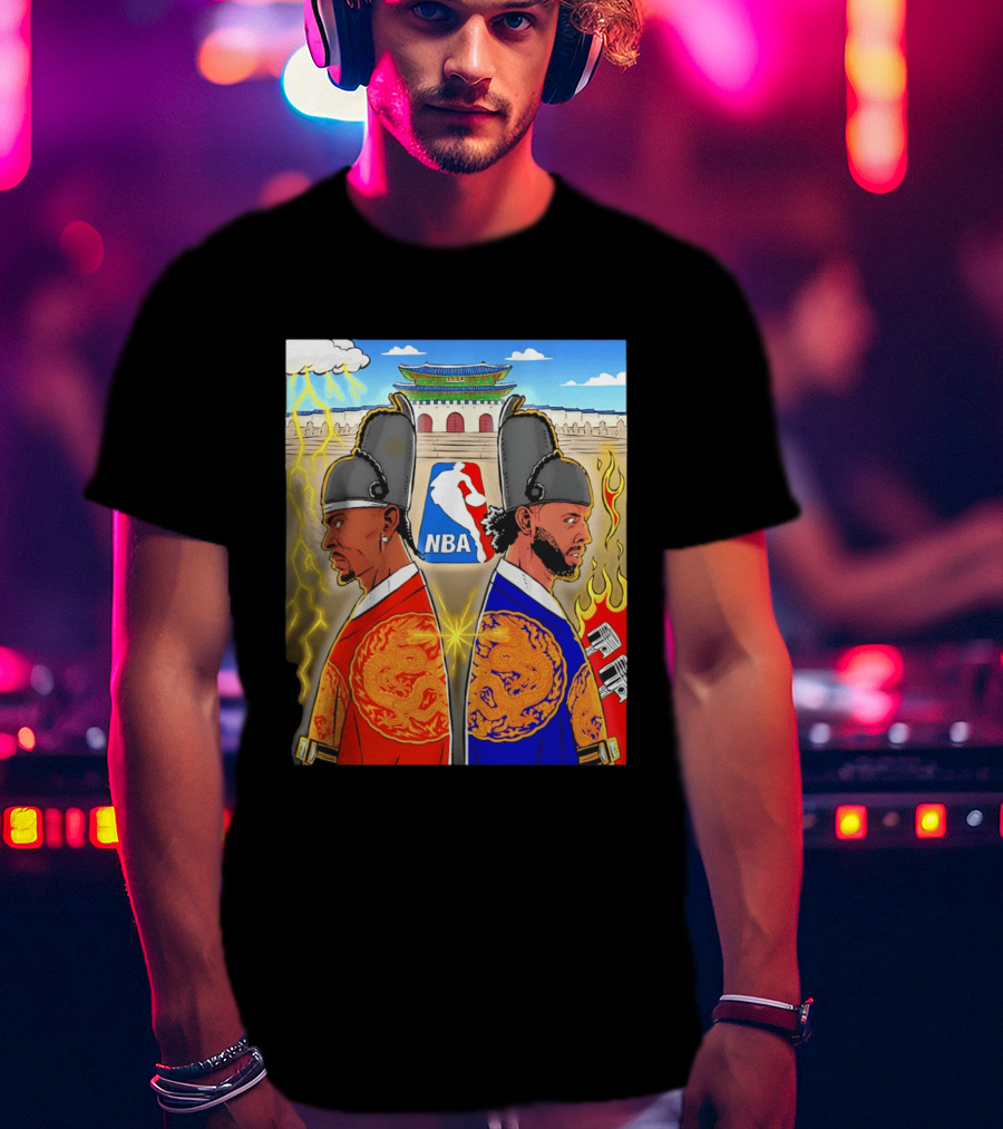 Shai Gilgeous Alexander Cade Cunningham 2026 NBA Korea Dragons Gyeongbokgung Palace T-Shirt