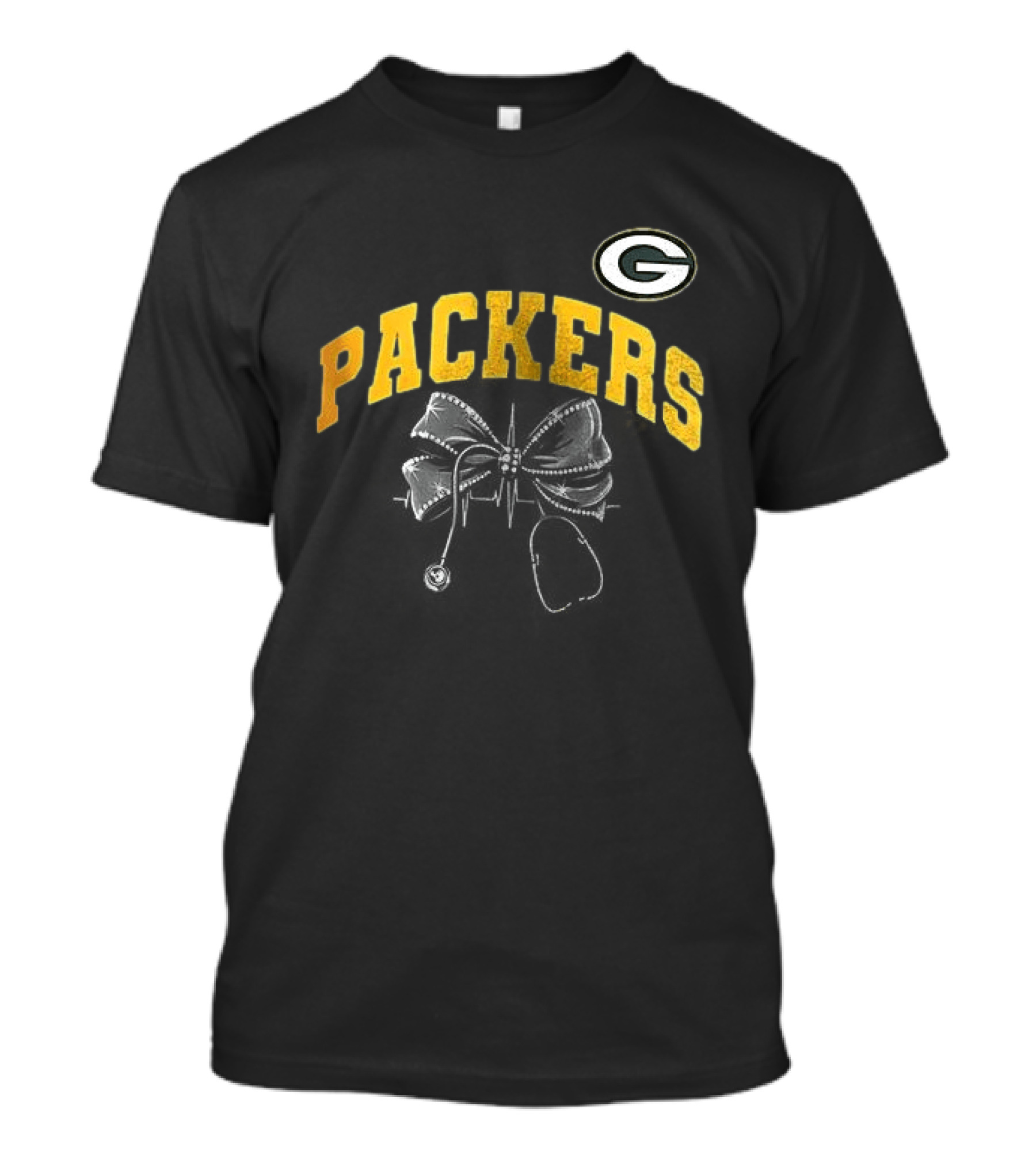 Green Bay Packers Nurse By Heart By Soul Fan T-Shirt