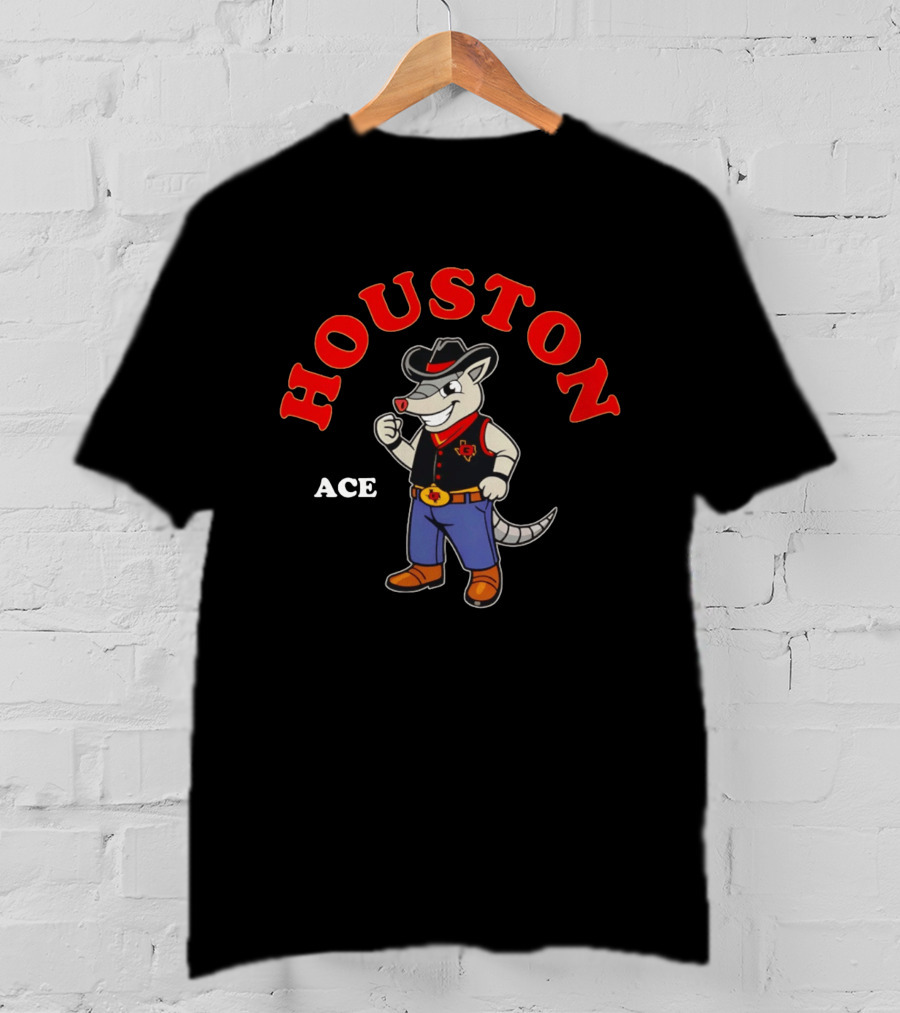 Houston Gamblers Armadillo Cowboy Ace 2026 T-Shirt