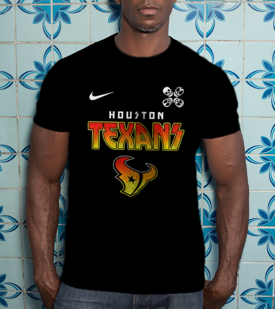 Houston Texans Rock And Roll All Nite Abbey Road Nike NFL Football Merchandising T-Shirt