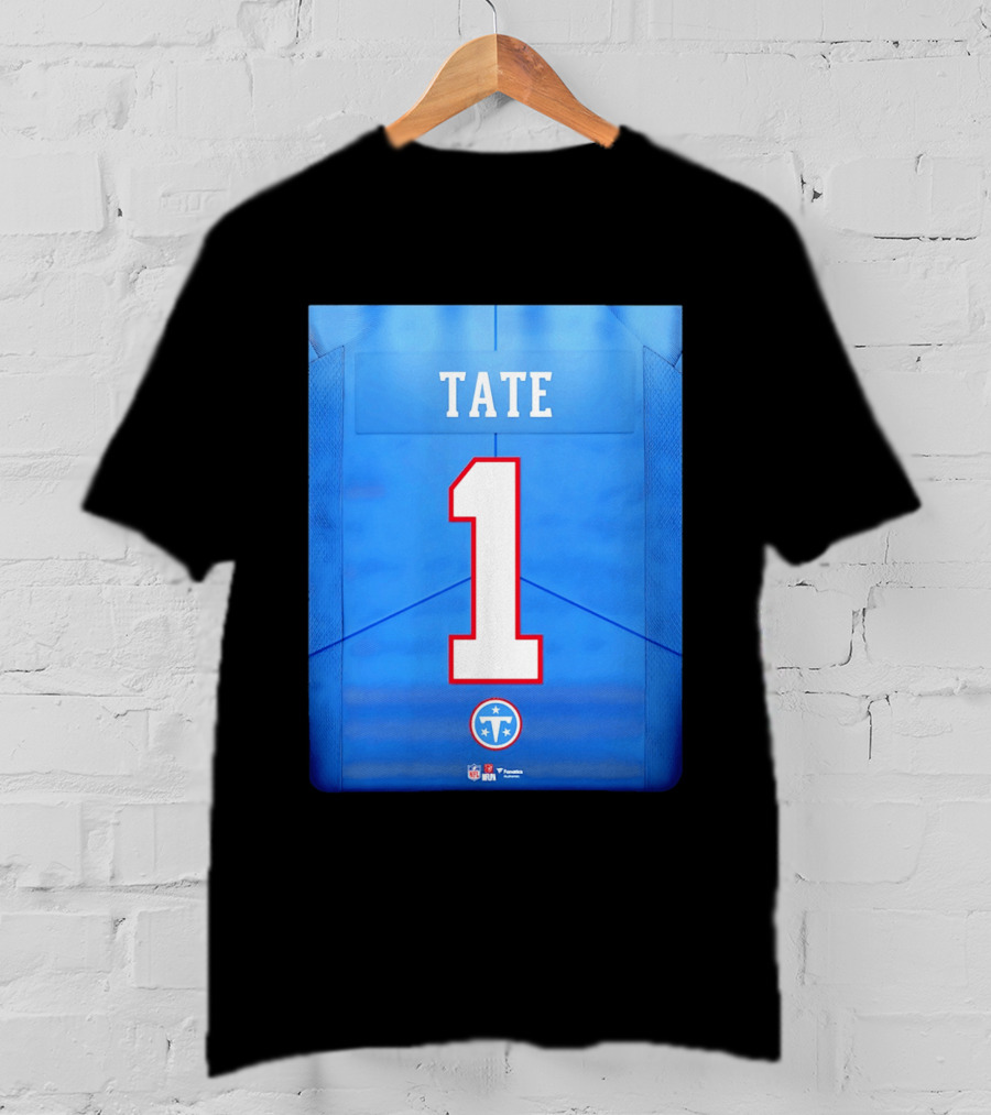 Carnell Tate 1 Jersey Tennessee Titans NFL 2026 Draft T-Shirt