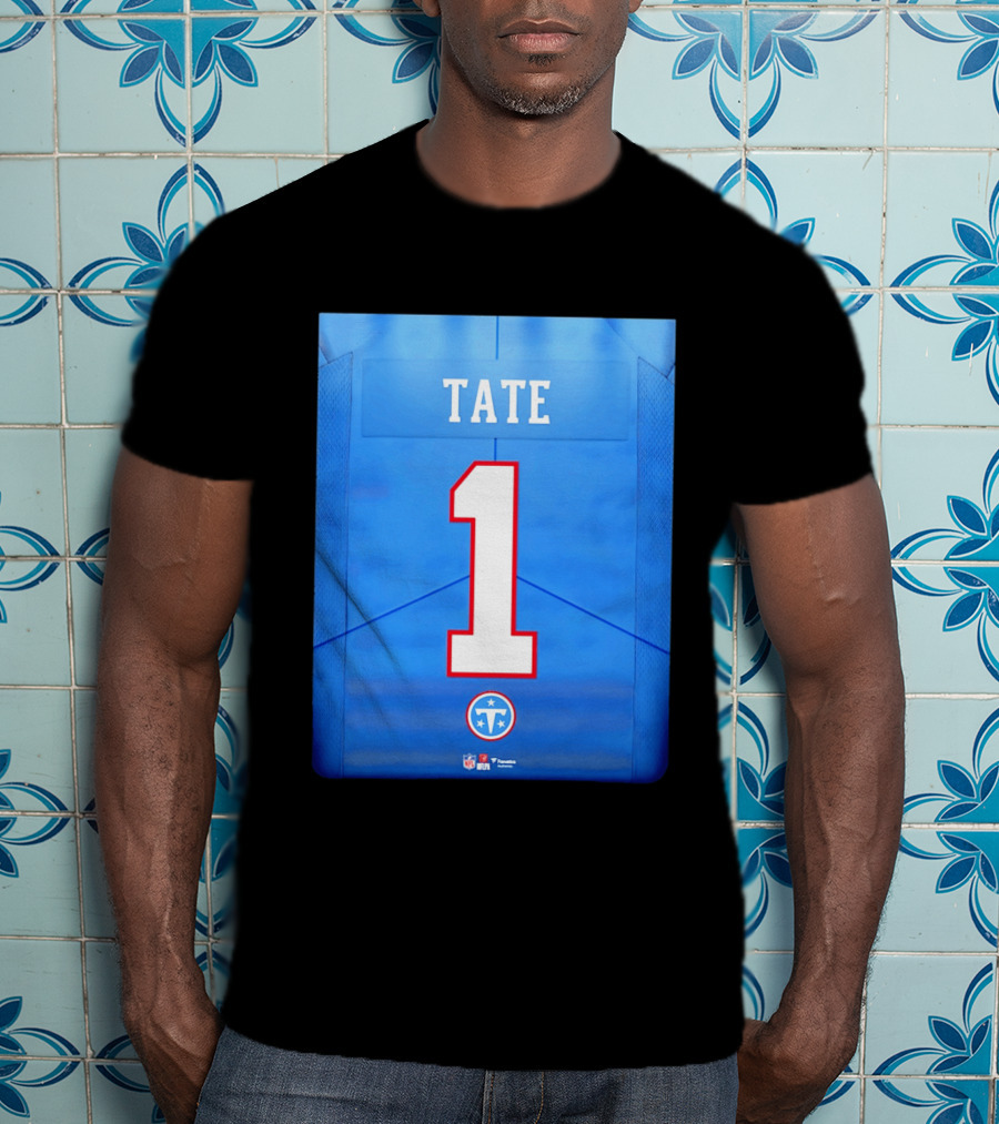 Carnell Tate 1 Jersey Tennessee Titans NFL 2026 Draft T-Shirt