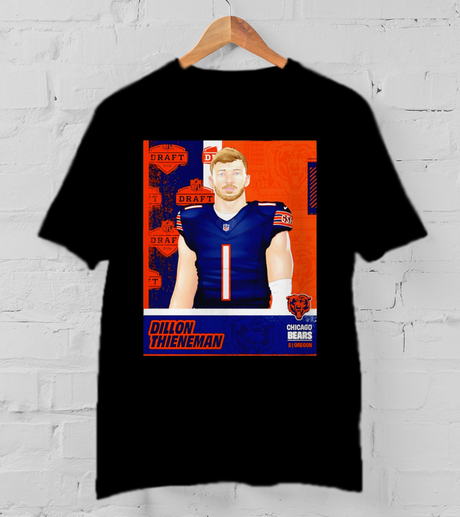 NFL 2026 Draft Chicago Bears Dillon Thieneman Oregon T-Shirt