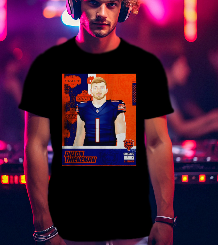 NFL 2026 Draft Chicago Bears Dillon Thieneman Oregon T-Shirt