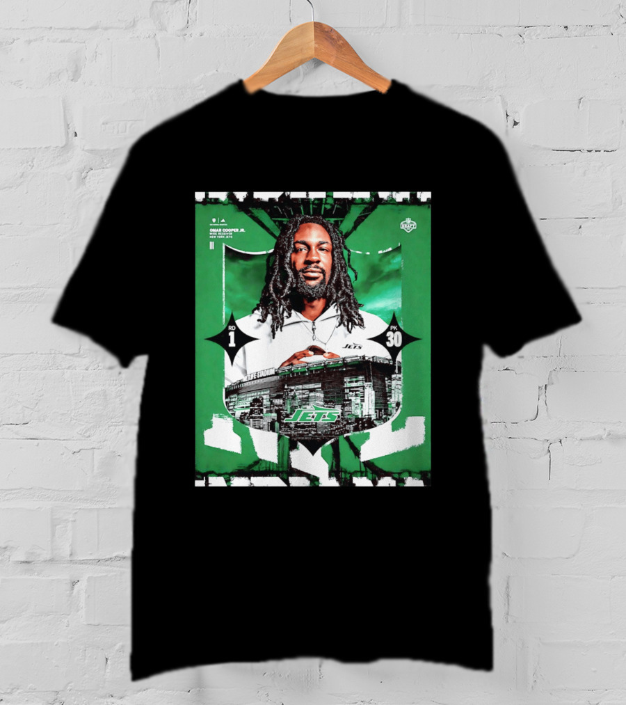 Omar Cooper Jr. Wide Receiver New York Jets 2026 Draft Pick 1 MetLife Stadium T-Shirt