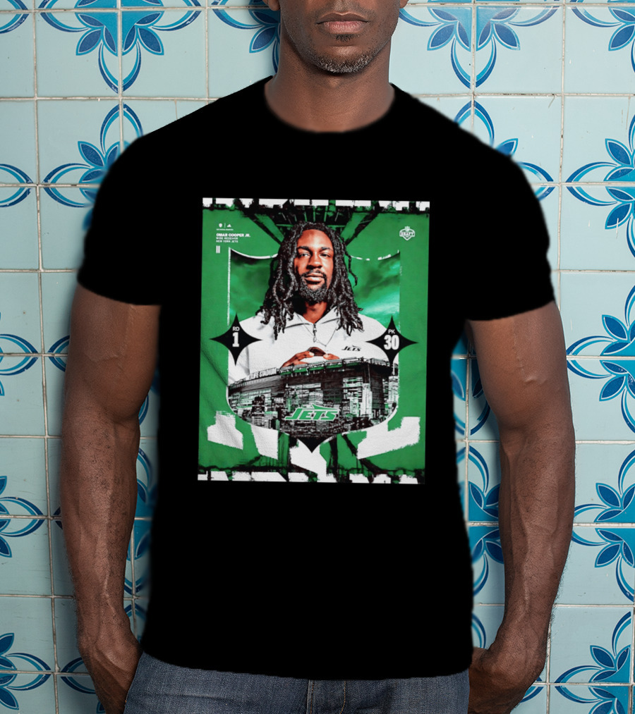 Omar Cooper Jr. Wide Receiver New York Jets 2026 Draft Pick 1 MetLife Stadium T-Shirt