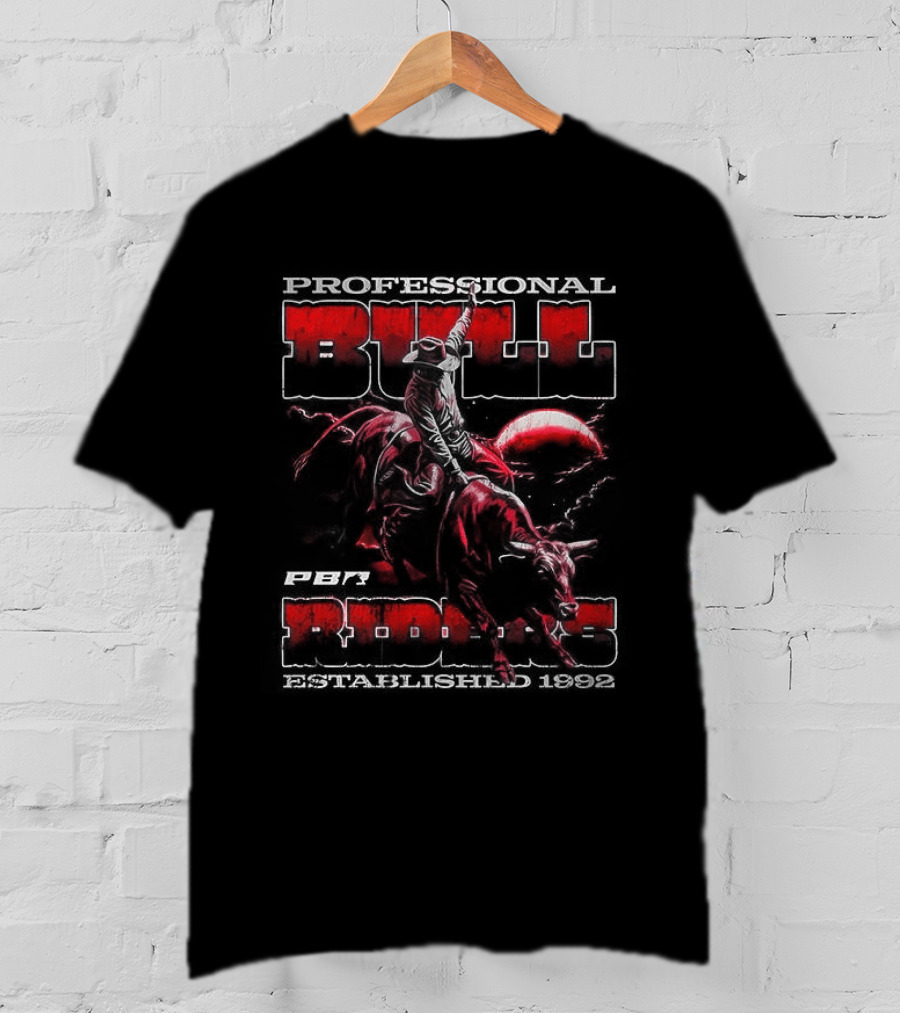 Professional Bull Riders Grunge 1992 Cowboy T-Shirt
