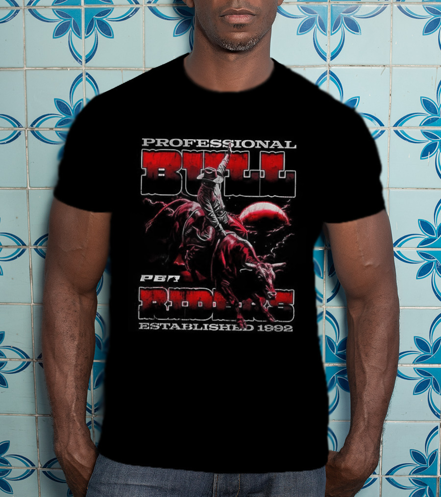 Professional Bull Riders Grunge 1992 Cowboy T-Shirt