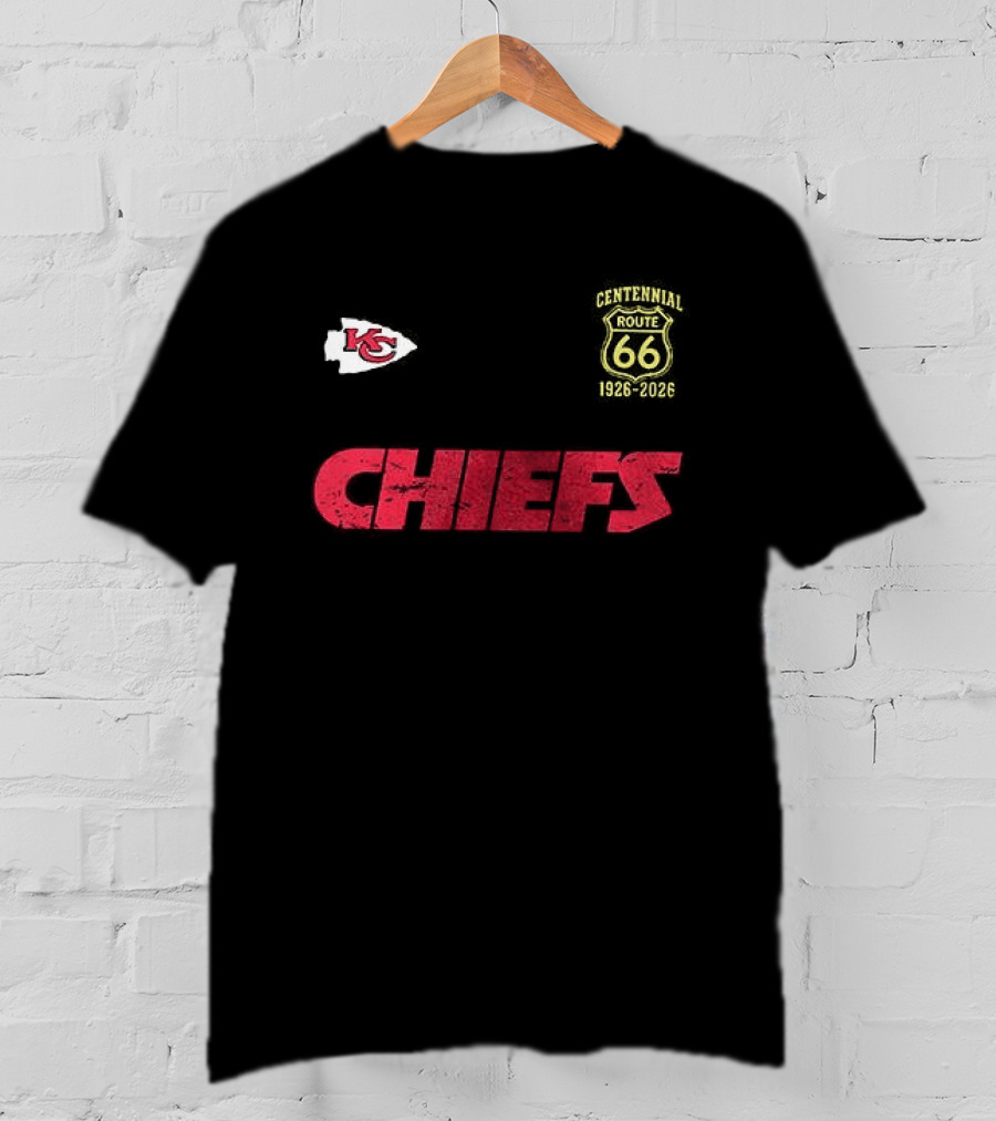 Kansas City Chiefs Route 66 Centennial 100th Anniversary T-Shirt