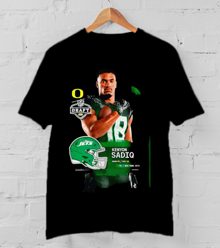 Kenyon Sadiq 2026 NFL Draft Round 1 Pick 16 New York Jets T-Shirt