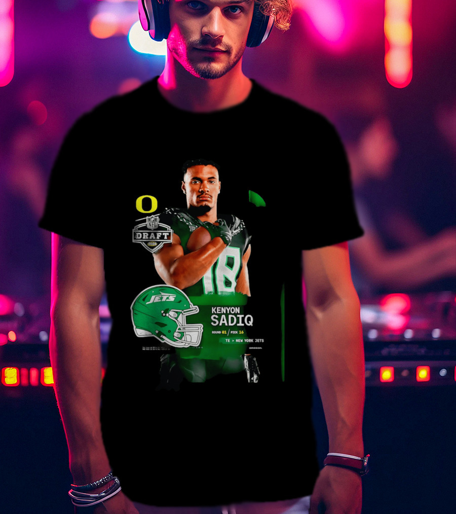Kenyon Sadiq 2026 NFL Draft Round 1 Pick 16 New York Jets T-Shirt