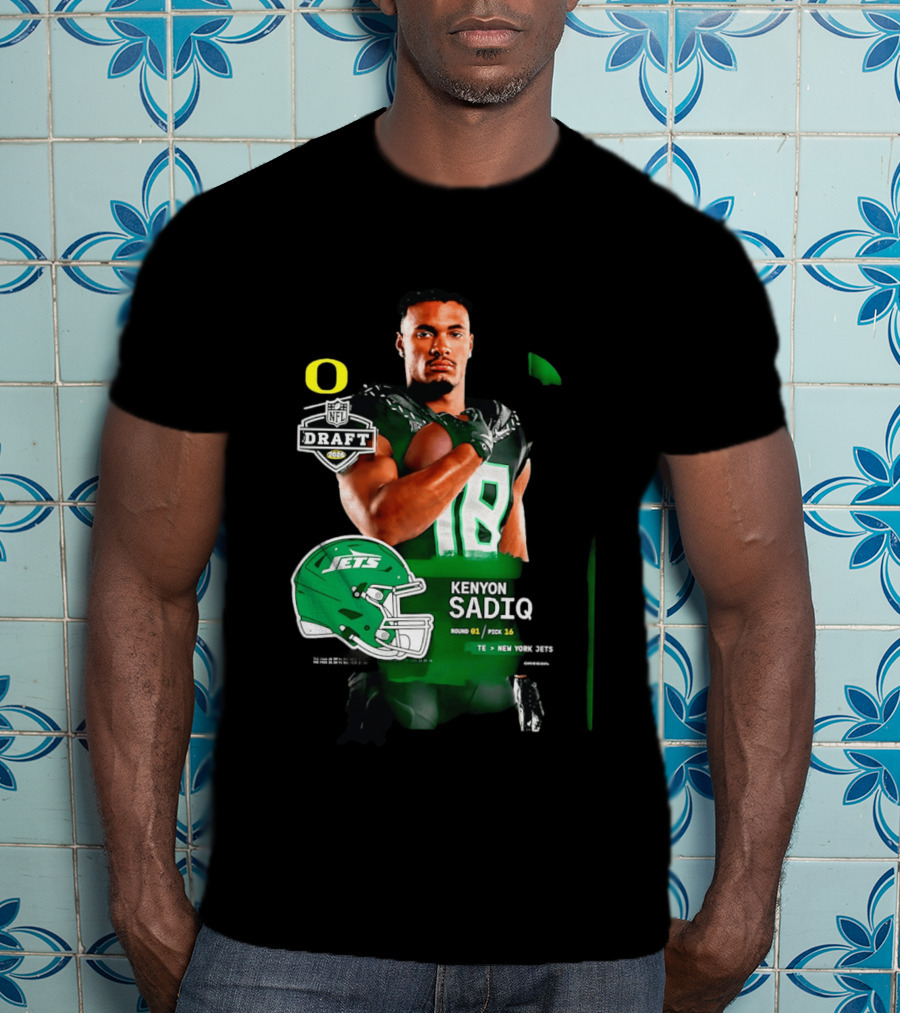 Kenyon Sadiq 2026 NFL Draft Round 1 Pick 16 New York Jets T-Shirt