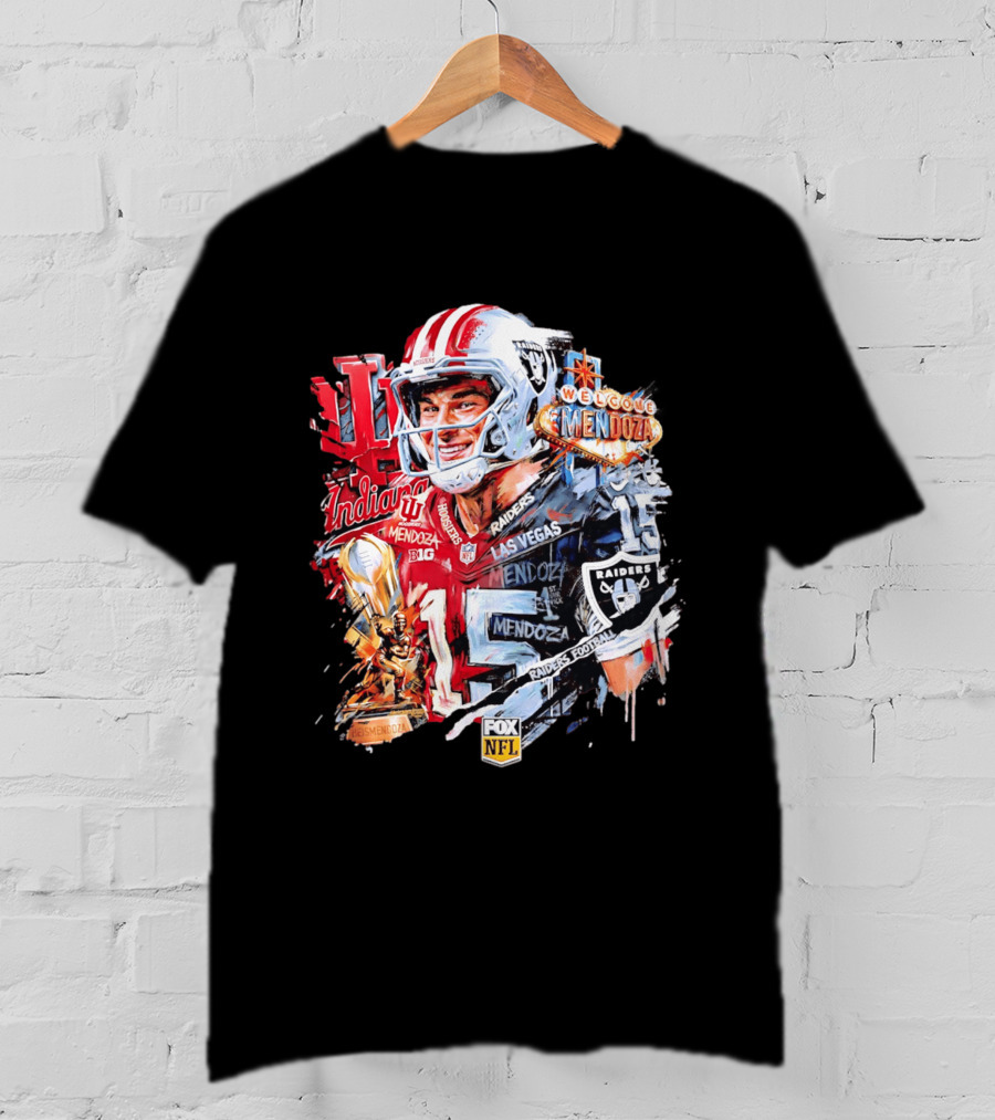Las Vegas Raiders Welcome Fernando Mendoza Indiana Hoosiers NFL Raiders Football T-Shirt