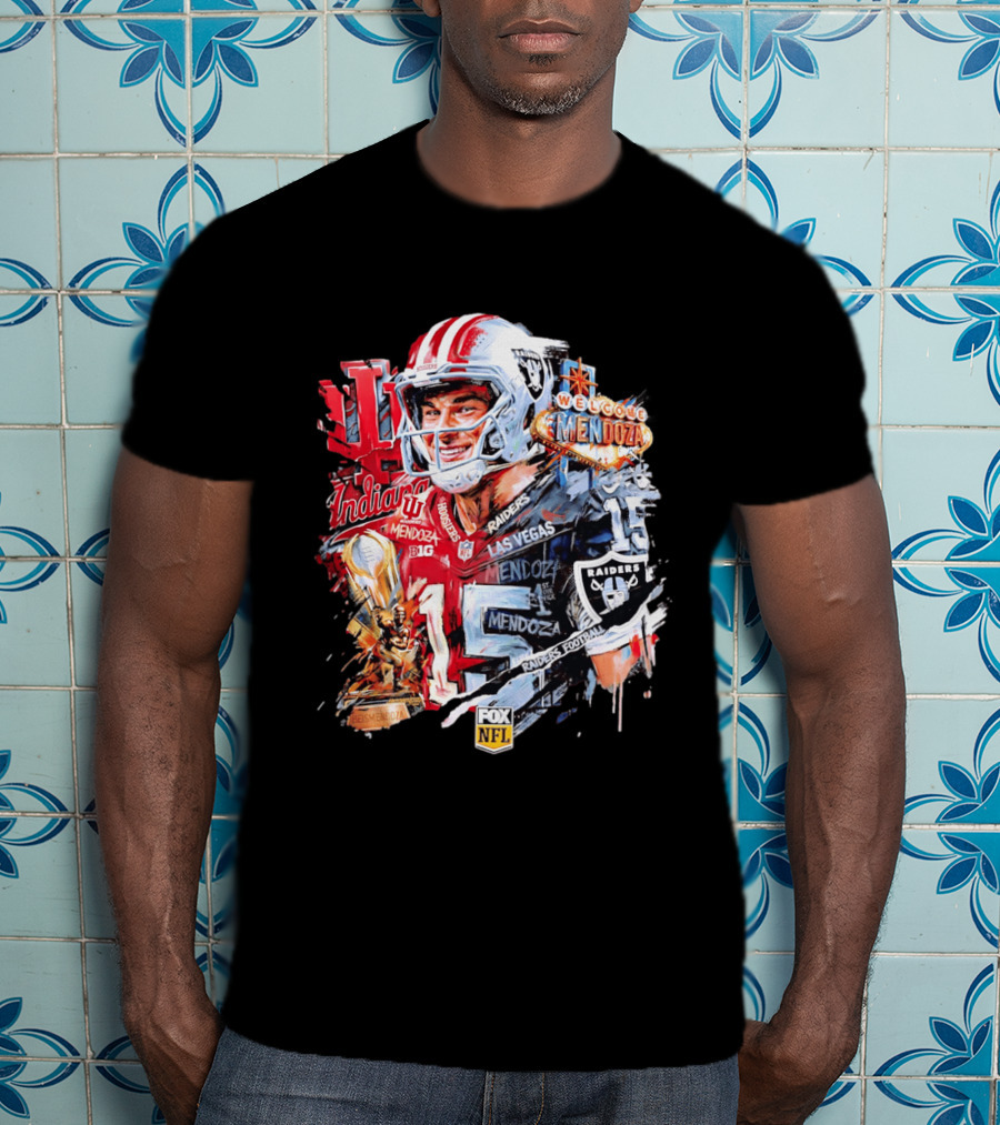 Las Vegas Raiders Welcome Fernando Mendoza Indiana Hoosiers NFL Raiders Football T-Shirt