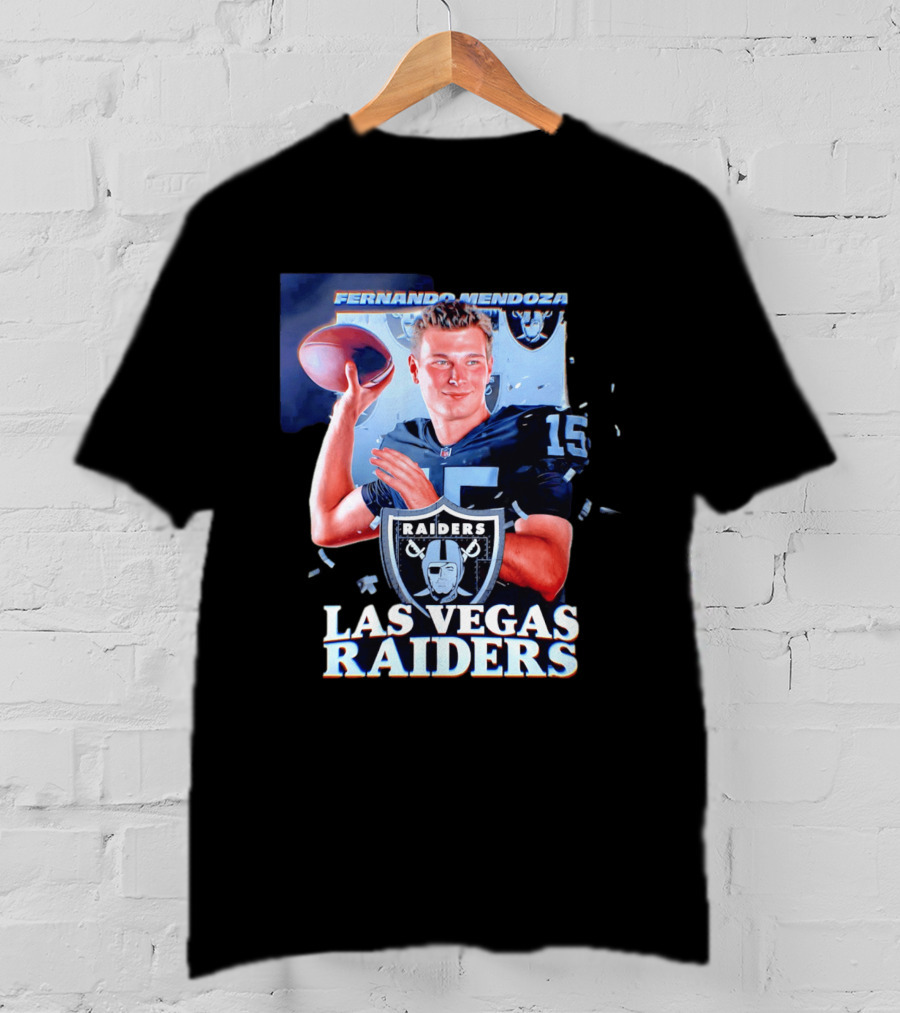 Fernando Mendoza Las Vegas Raiders Quarterback NFL Draft T-Shirt