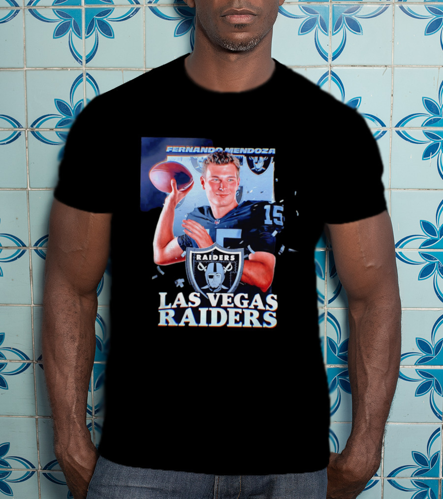 Fernando Mendoza Las Vegas Raiders Quarterback NFL Draft T-Shirt