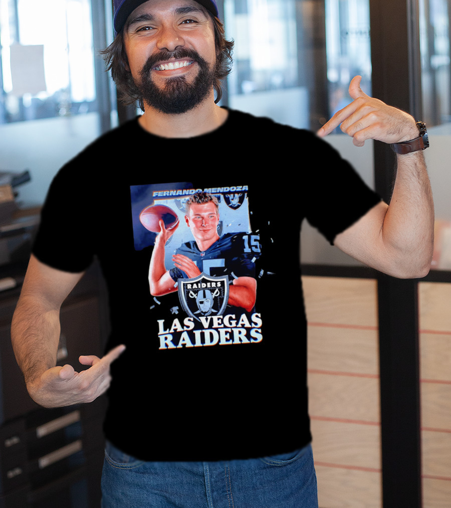 Fernando Mendoza Las Vegas Raiders Quarterback NFL Draft T-Shirt