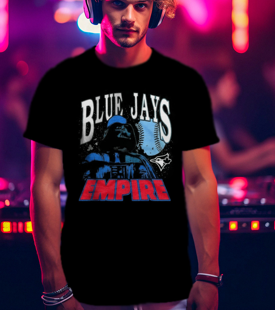 Star Wars MLB Crossover Blue Jays Empire Collaboration T-Shirt