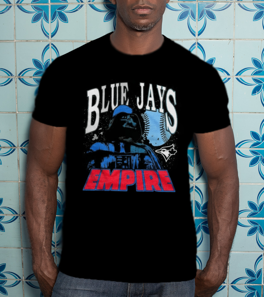 Star Wars MLB Crossover Blue Jays Empire Collaboration T-Shirt