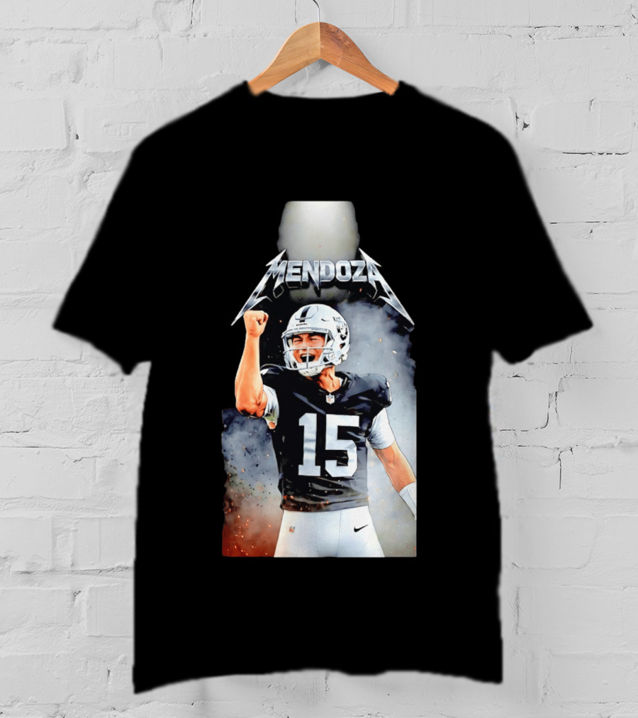Mendoza 15 Las Vegas Raiders Metal T-Shirt
