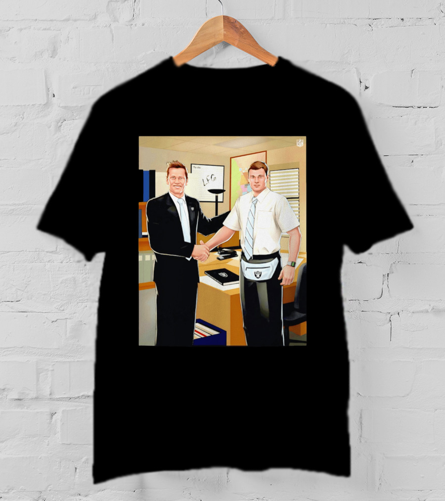 Fernando Mendoza Tom Brady Handshake NFL LFG Las Vegas Raiders T-Shirt