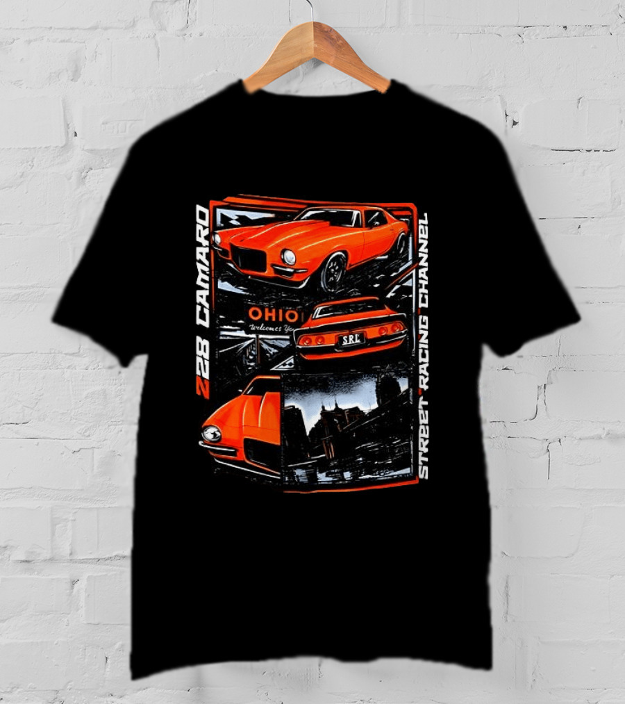 Ohio Welcome Z28 Camaro Street Racing Channel SRL T-Shirt