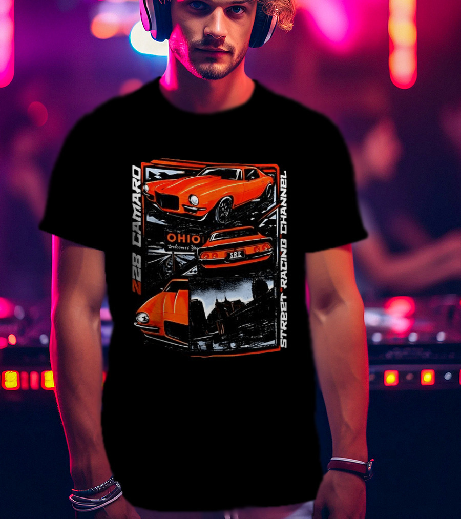 Ohio Welcome Z28 Camaro Street Racing Channel SRL T-Shirt