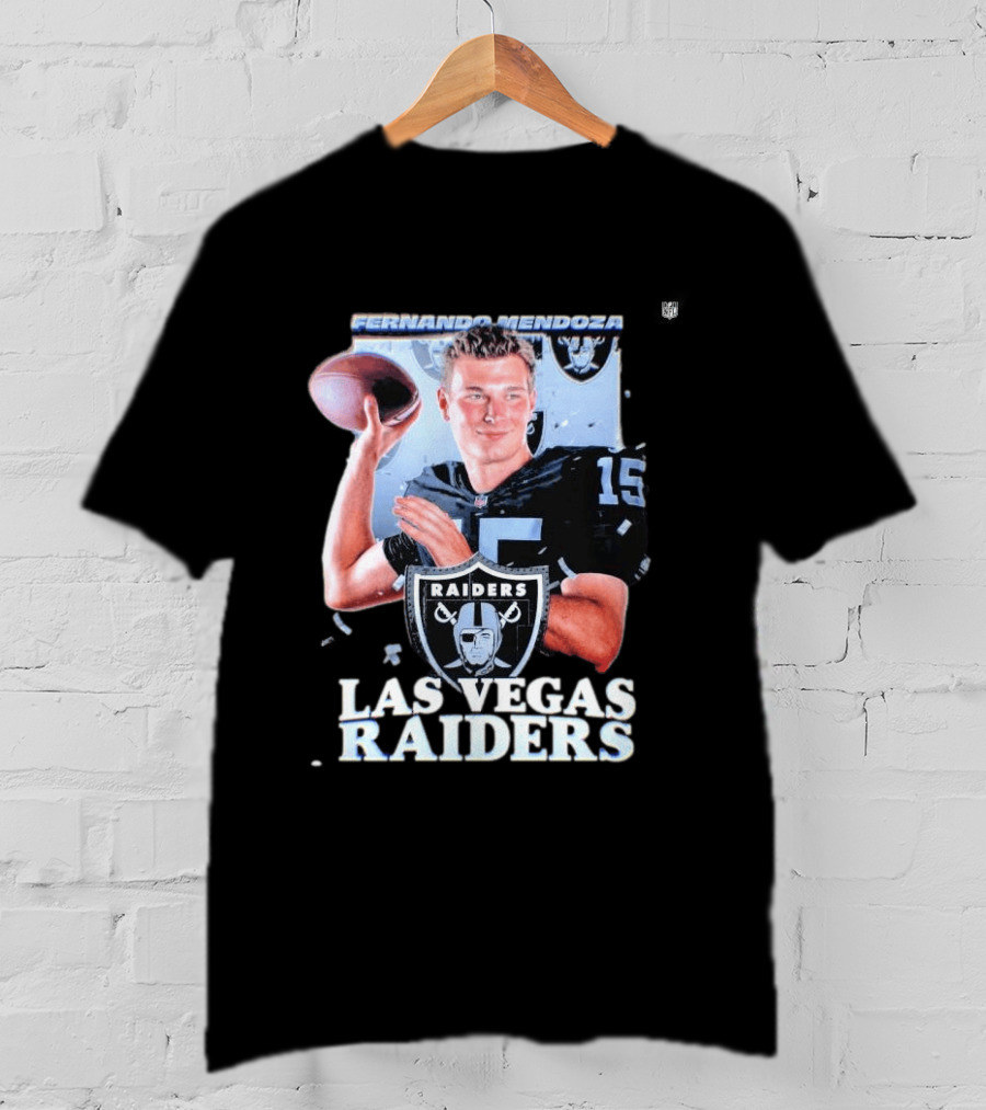 Fernando Mendoza Las Vegas Raiders Quarterback 2026 Mock Draft Prospect T-Shirt