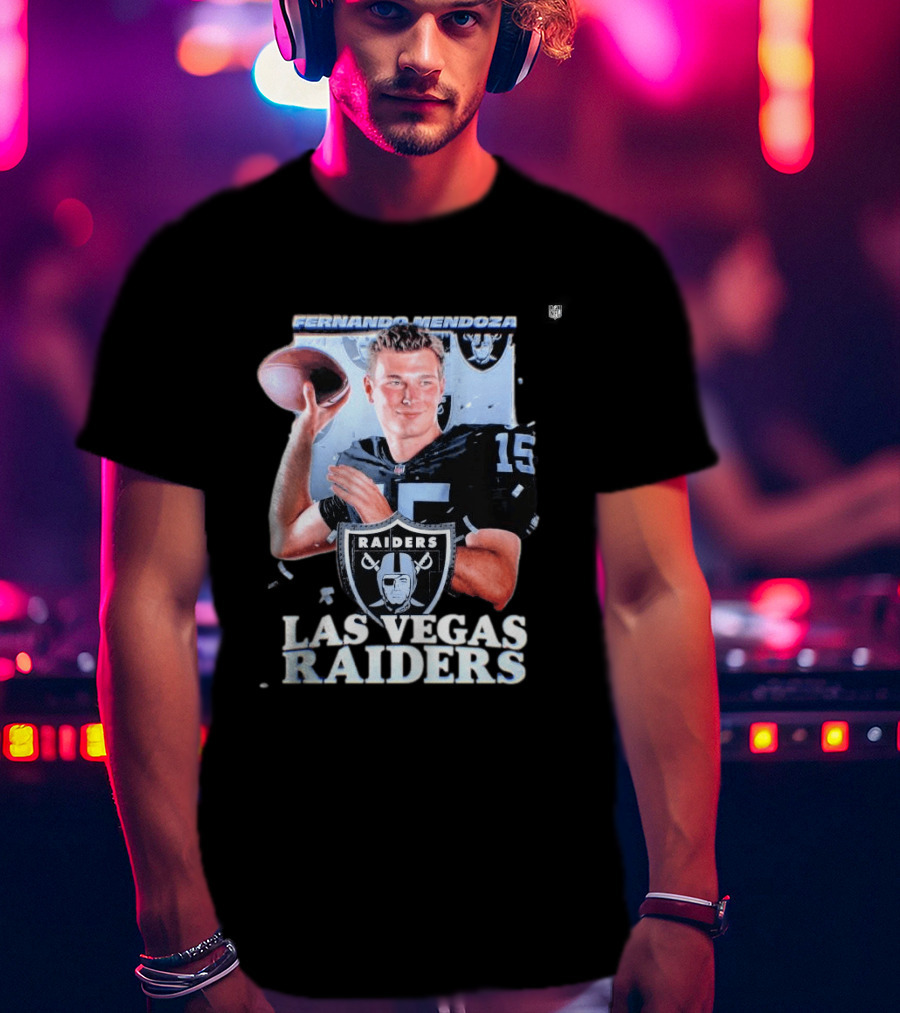 Fernando Mendoza Las Vegas Raiders Quarterback 2026 Mock Draft Prospect T-Shirt