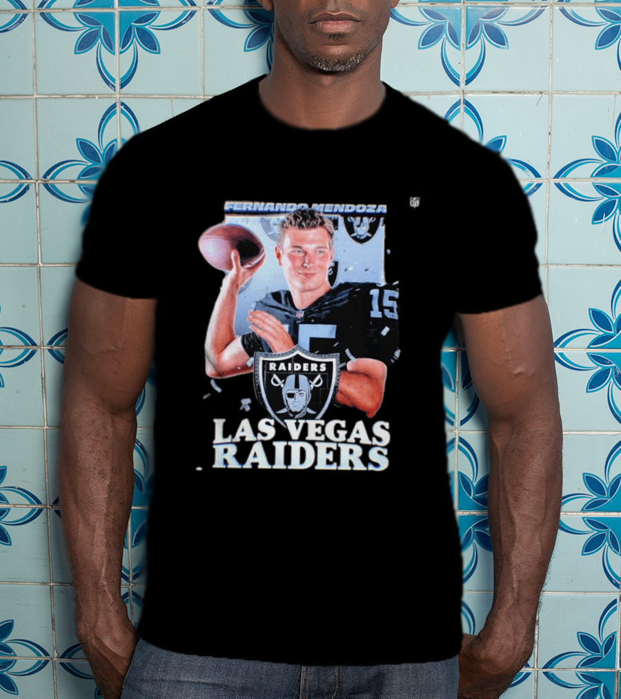 Fernando Mendoza Las Vegas Raiders Quarterback 2026 Mock Draft Prospect T-Shirt