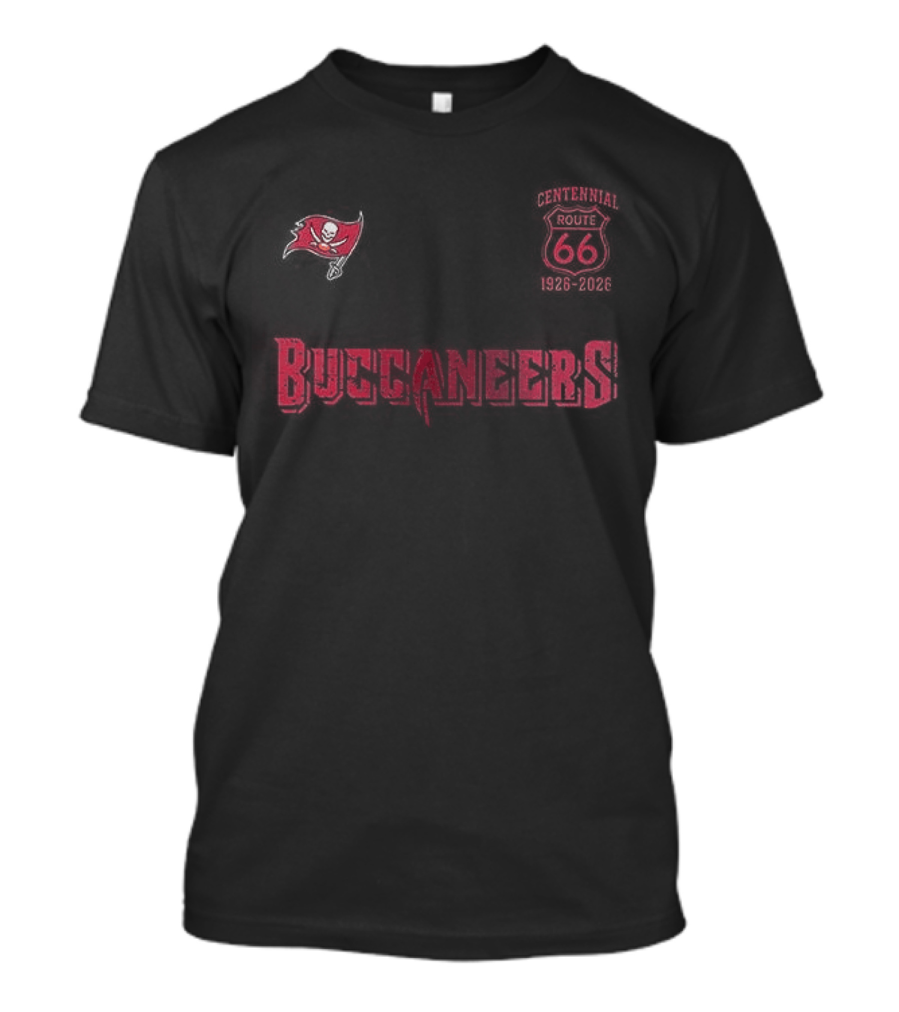 Tampa Bay Buccaneers Route 66 Centennial 100th Anniversary Celebration T-Shirt