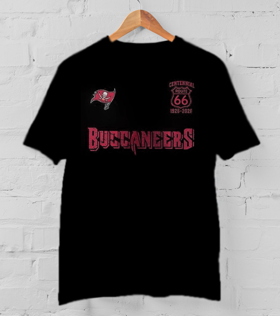 Tampa Bay Buccaneers Route 66 Centennial 100th Anniversary Celebration T-Shirt