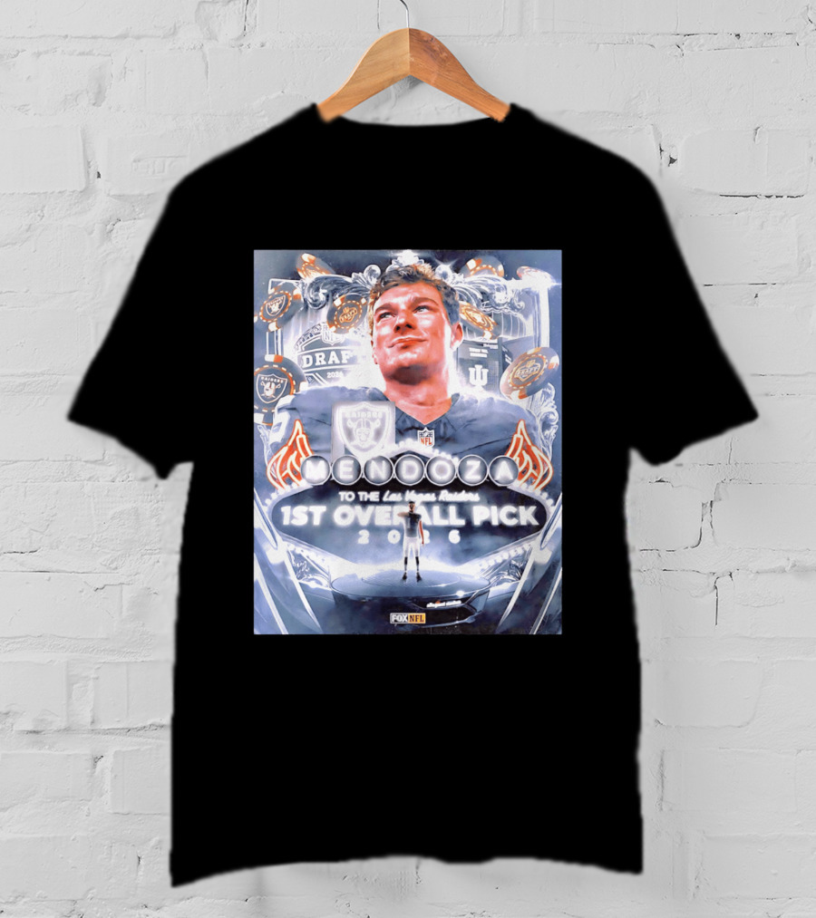 Fernando Mendoza Las Vegas Raiders 1st Overall Pick 2026 NFL Draft Fox Sports T-Shirt