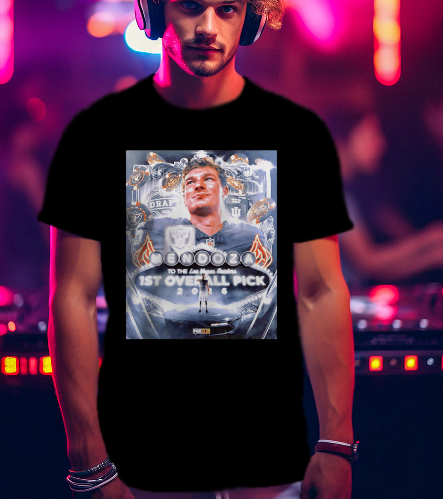 Fernando Mendoza Las Vegas Raiders 1st Overall Pick 2026 NFL Draft Fox Sports T-Shirt