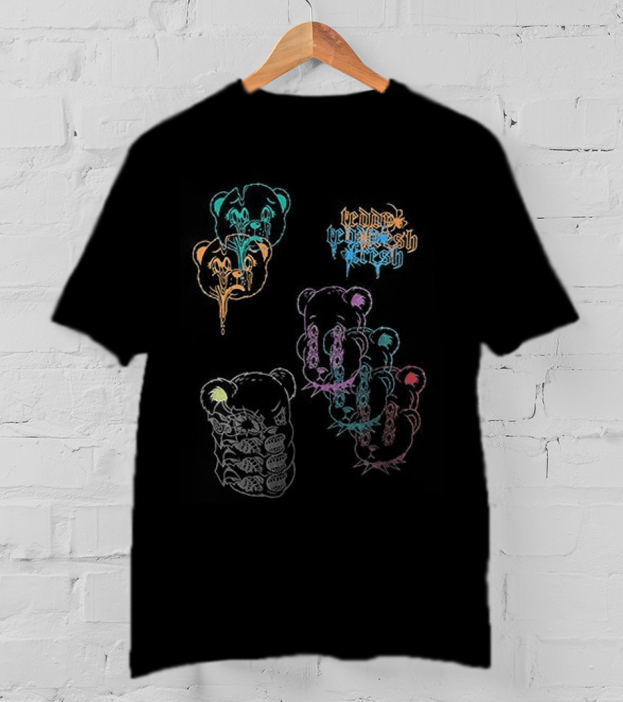 Teddy Fresh Colorful Bear Illustrations T-Shirt