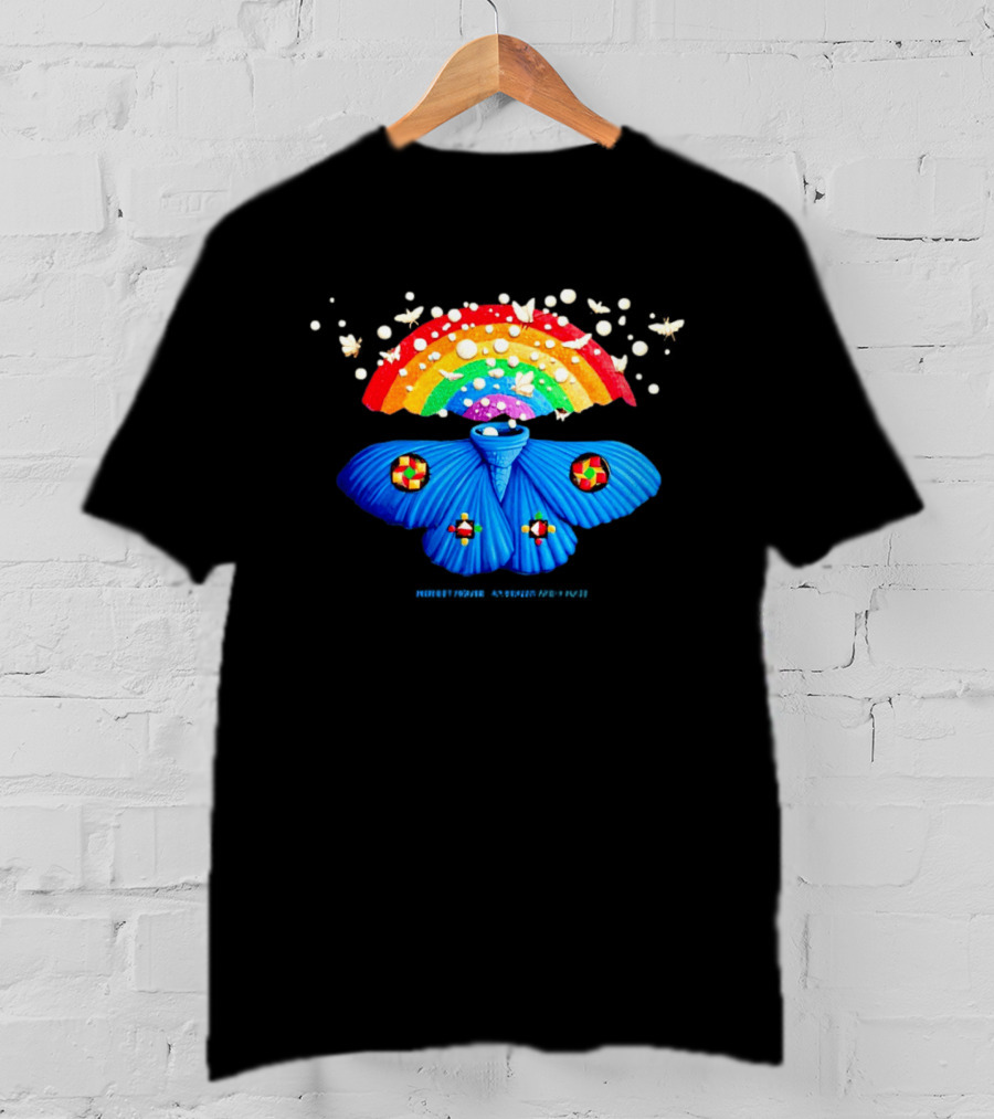 Modest Mouse An Eraser And A Maze Rainbow Moth Colorful Psychedelic T-Shirt