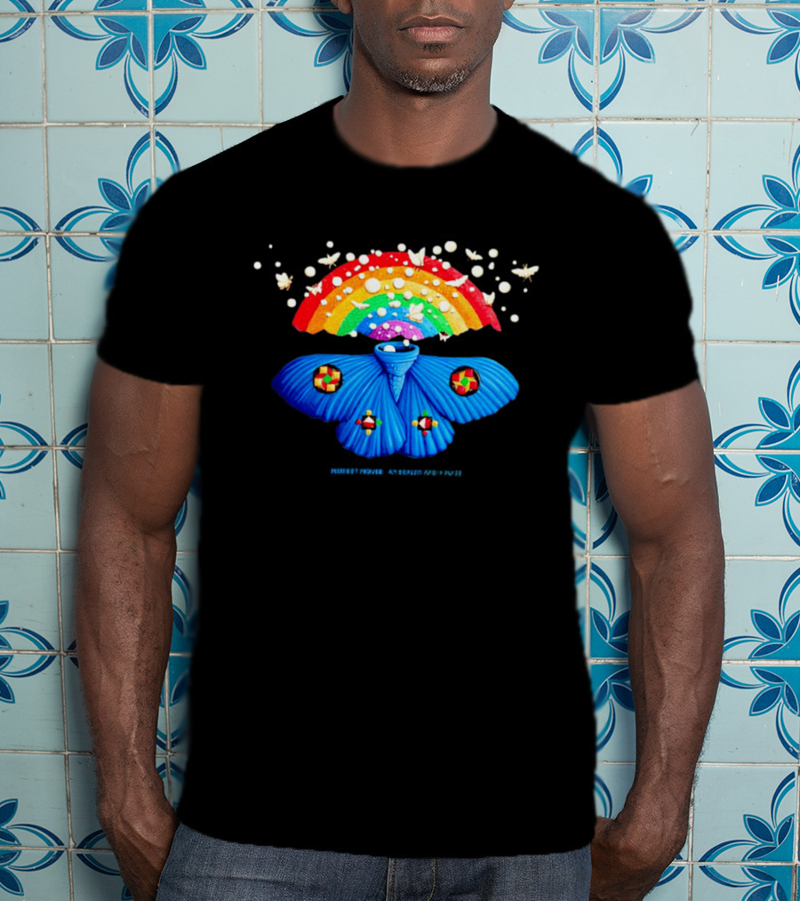 Modest Mouse An Eraser And A Maze Rainbow Moth Colorful Psychedelic T-Shirt