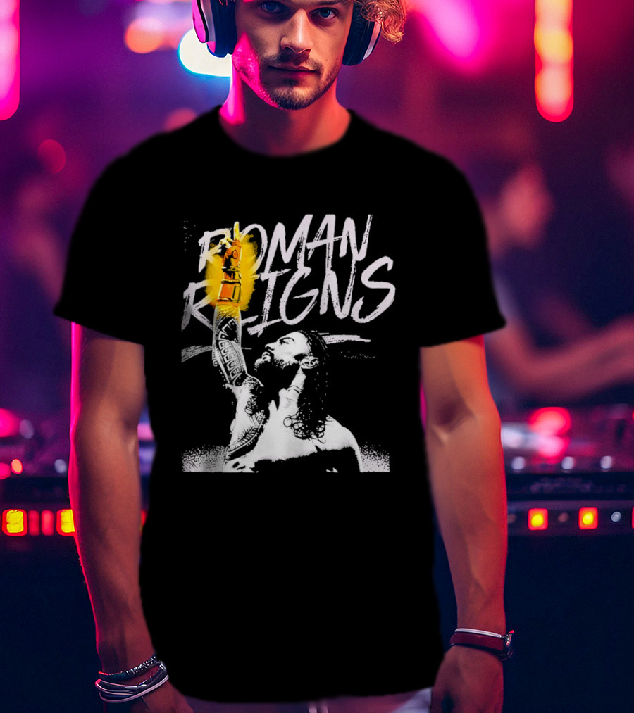 Roman Reigns WrestleMania 42 Champion 2026 Vegas Heavyweight T-Shirt
