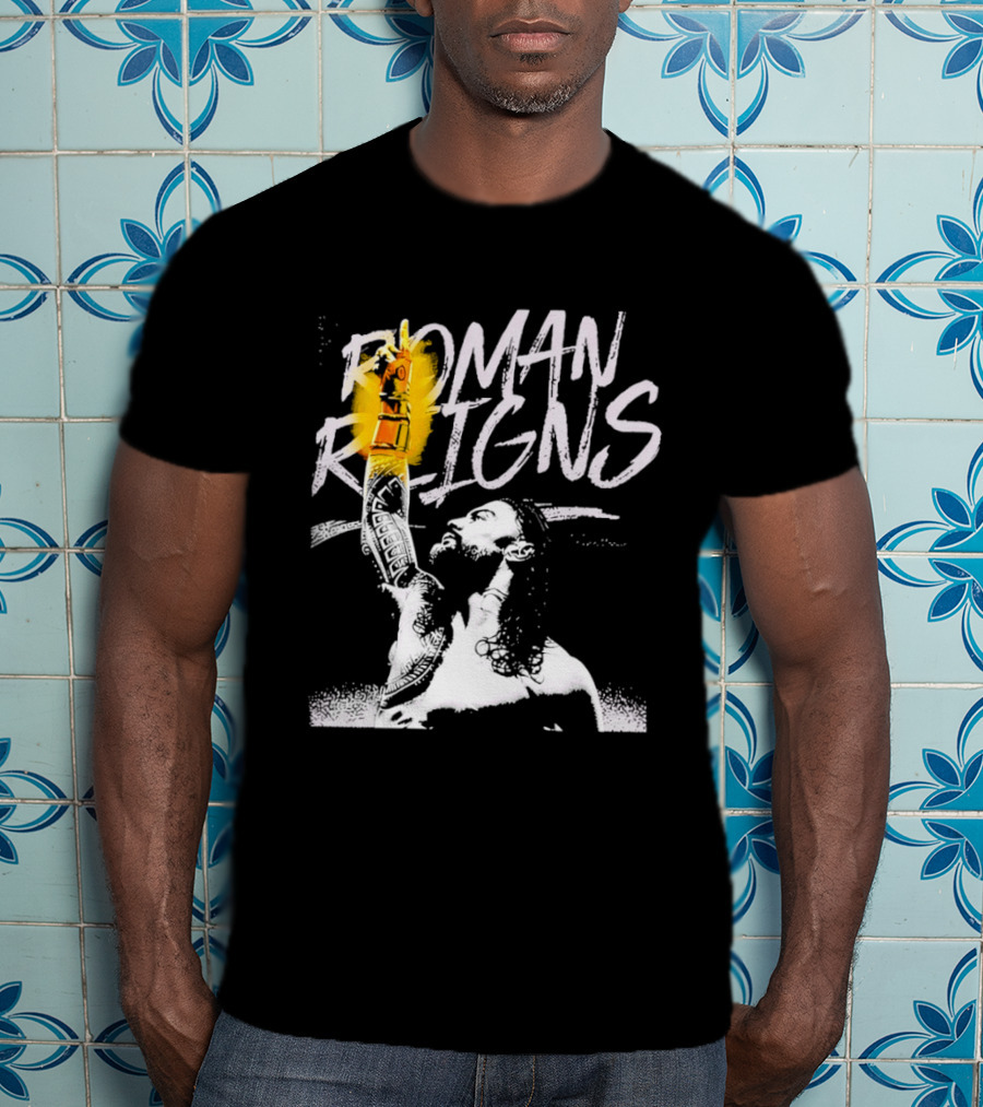 Roman Reigns WrestleMania 42 Champion 2026 Vegas Heavyweight T-Shirt