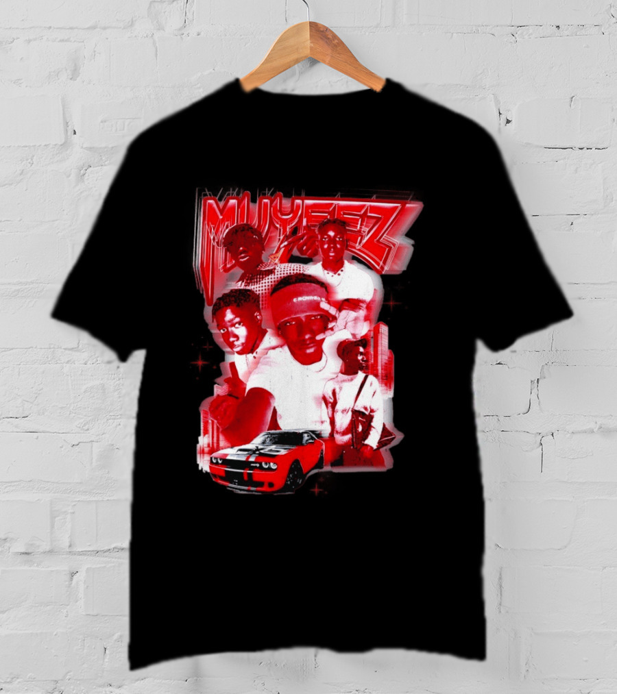 Muyeez Red Dodge Challenger Car Scene T-Shirt