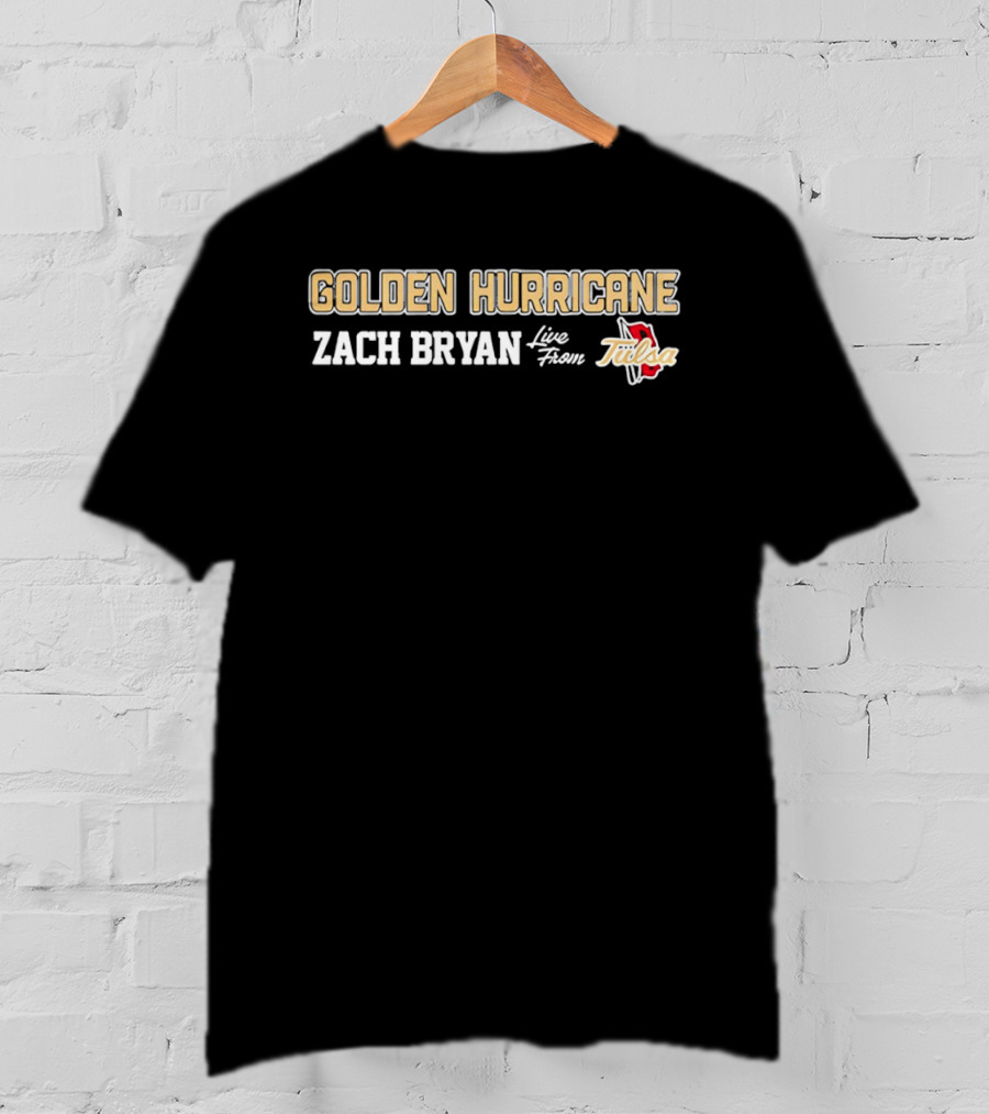 Golden Hurricane Zach Bryan Live From Tulsa T-Shirt