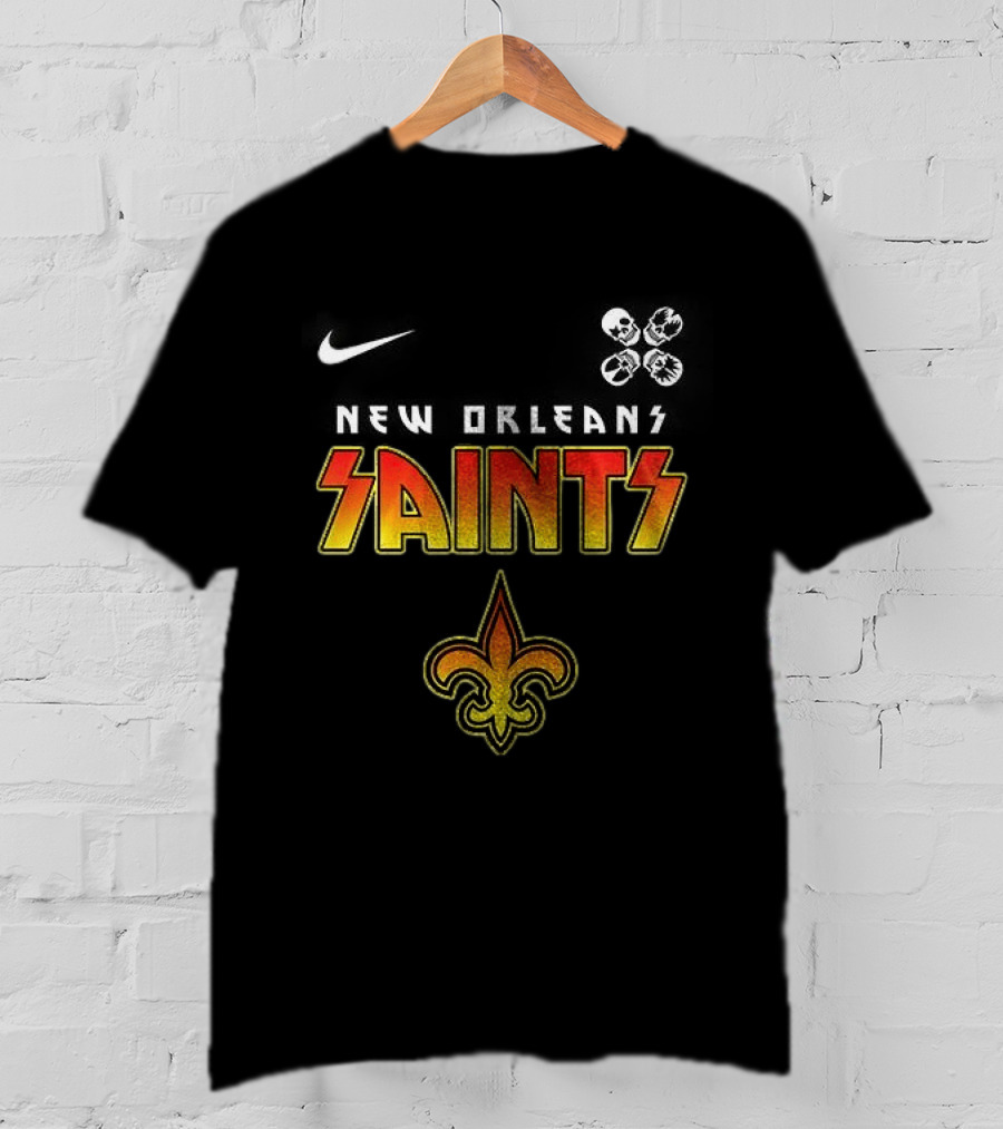 New Orleans Saints Rock And Roll Abbey Road T-Shirt