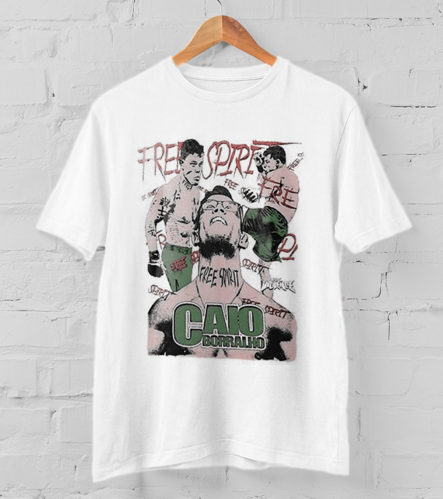 Caio Borralho Free Spirit MMA Fighter Full Violence T-Shirt