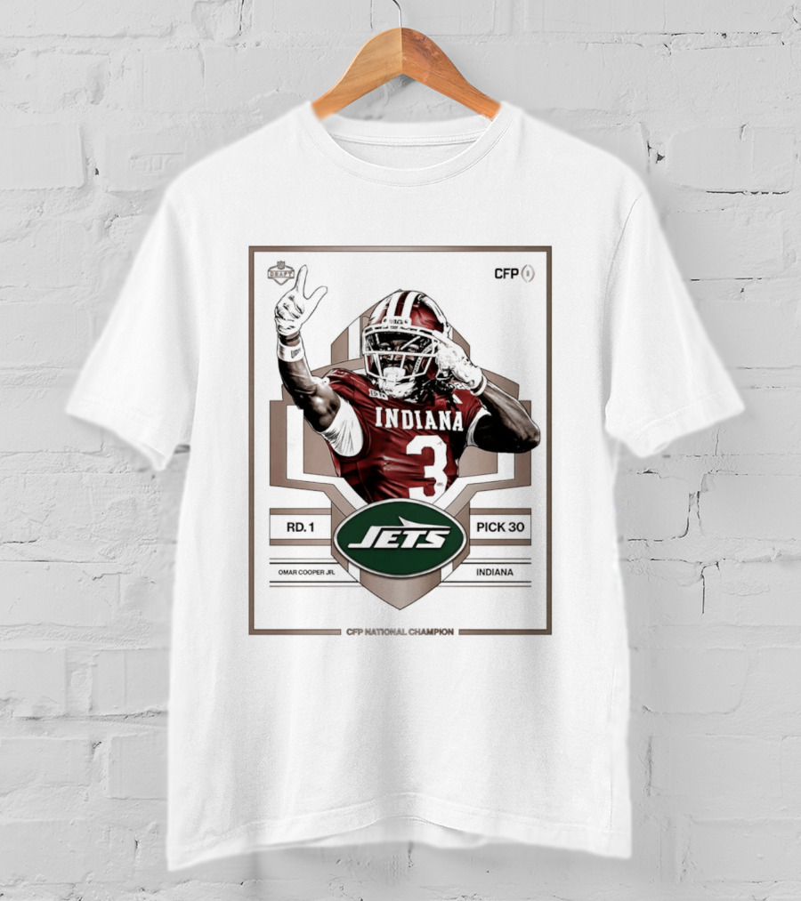 New York Jets First Round Draft Pick Omar Cooper Jr 33 Indiana 2026 T-Shirt
